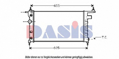 AKS DASIS 151610n -  Радиатор, охлаждение двигателя